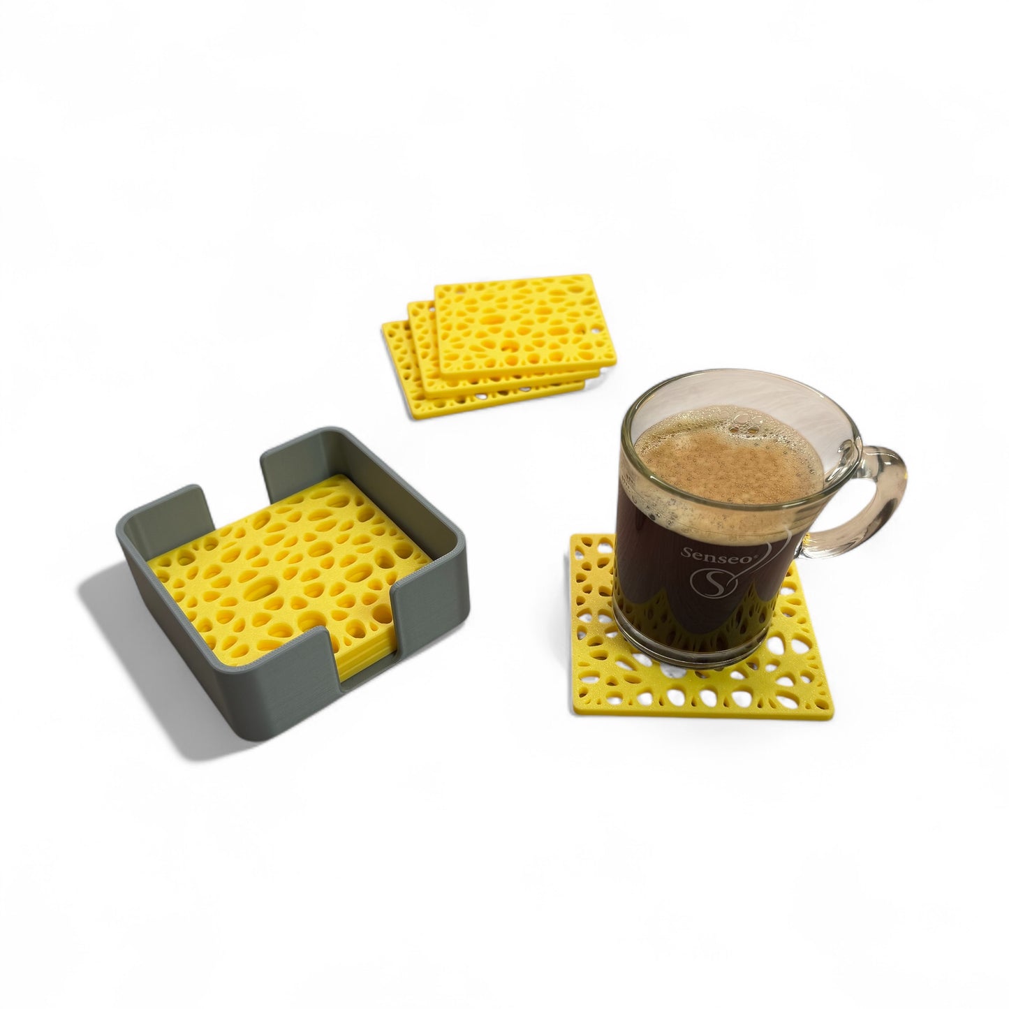 Untersetzer Set im körperlichen Zell Design